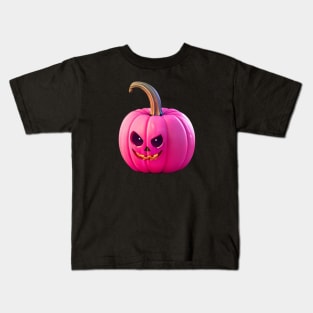 Halloween pink pumpkin Kids T-Shirt